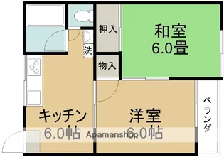 大阪府池田市渋谷3丁目【アパート】の間取り