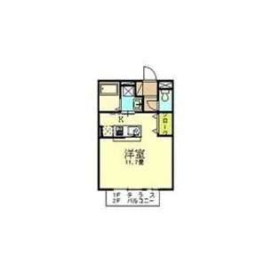 1Rの間取り画像