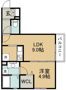 アリエッタ牧落【3階】の間取り