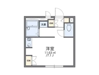 レオパレス上野西【1階】の間取り
