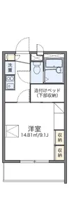 レオパレス多田Ⅰ【110号室】の間取り