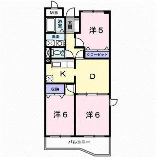 リヴェールうねのⅡ【3階】の間取り