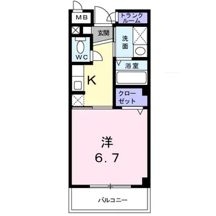 サニーハウス小戸【3階】の間取り