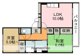 サンハイツツチタニ【2階】の間取り