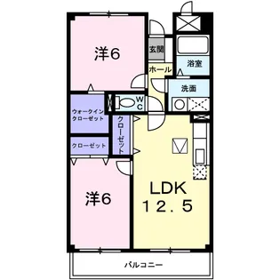 フォレスティア【1階】の間取り