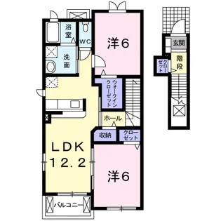 カピラ 1【2階】の間取り