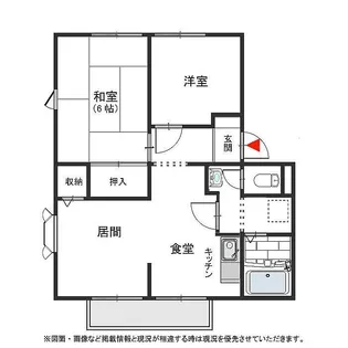 サニーハイツ【202号室号室】の間取り