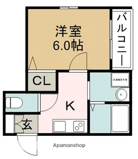 メゾンティエム【1階】の間取り