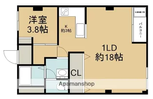 花屋敷第2コーポラス【5階】の間取り