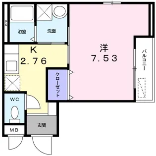 グレース仲蔵【2階】の間取り