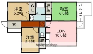 柴央里マンション【1階】の間取り