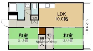 栄町団地D棟【5階】の間取り