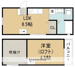 ガーデンヒルズ箕面【1階】の間取り