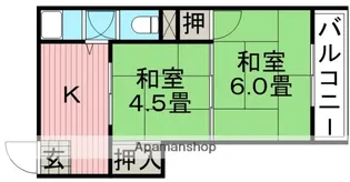 第二柳原マンション【2階】の間取り