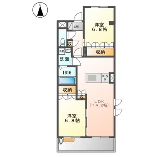 URBAN HILLS SAITOⅡ【2階】の間取り