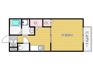 ヴィラ・グレイス B【205号室号室】の間取り