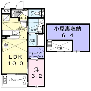 サニーレジデンスⅡ【2階】の間取り