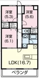 ネオコート【303号室】の間取り