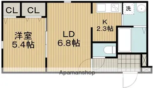 フジパレス石橋Ⅲ番館【3階】の間取り