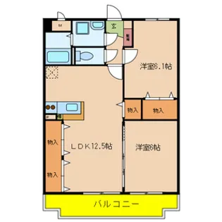 サンボナール・コート【3階】の間取り