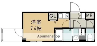 1Rの間取り画像