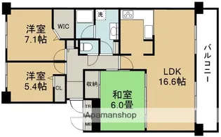 東急ドエル・アルス川西けやき坂【1階】の間取り