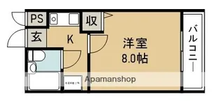西小路ハイツ【2階】の間取り