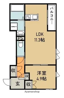 ブランシール【1階】の間取り