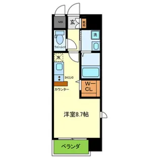 ONLYONE川西中央Ⅰ【9階】の間取り