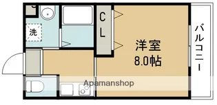 リアコート石橋Ⅱ【3階】の間取り