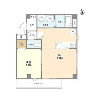 GRAND JETE キセラ川西Ⅱ【0303号室】の間取り