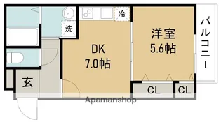 フジパレス池田天神EAST【2階】の間取り