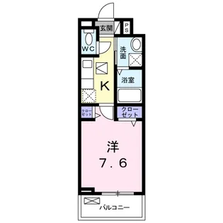 FOREST石橋【1階】の間取り