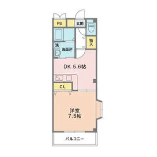 スカイガーデン萩原【1階】の間取り