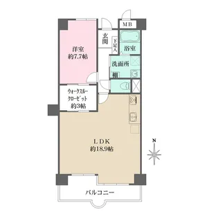 池田天神アーバンリズ【304号室】の間取り