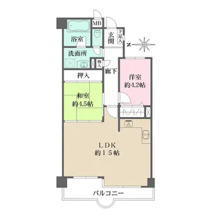池田天神アーバンリズ【3階】の間取り