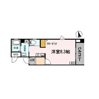 ONLYONE小花【3階】の間取り