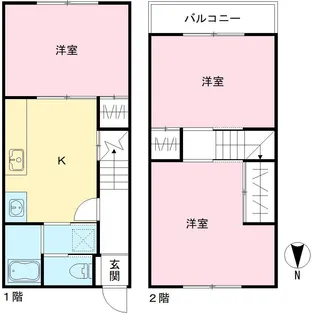 久代コート【103号室号室】の間取り