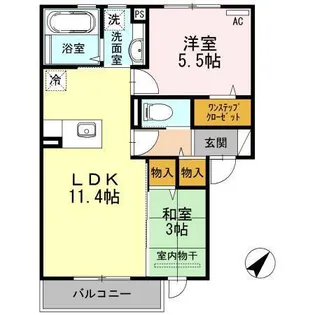 サンクトリアノン【2階】の間取り