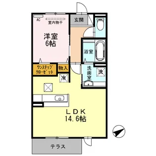 たまきA・B棟 B棟【103号室】の間取り