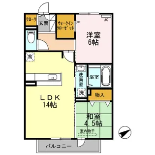 たまきA・B棟 B棟【2階】の間取り
