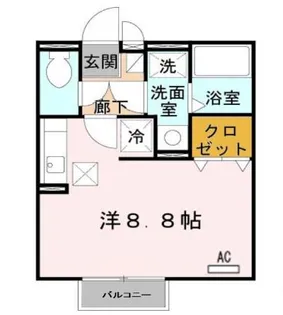 LAPITA I【102号室】の間取り