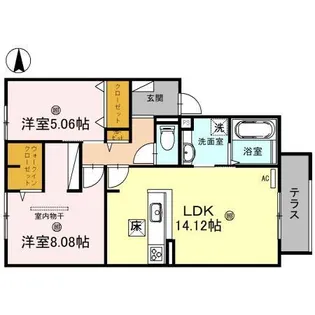 アベニール B棟【1階】の間取り