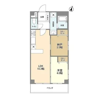 グランジュテ寺畑【2階】の間取り