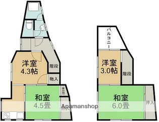 兵庫県川西市小戸3丁目【一戸建】の間取り