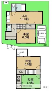 大阪府箕面市瀬川3丁目【一戸建】の間取り