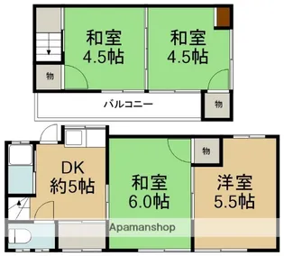 兵庫県川西市加茂1丁目【一戸建】の間取り