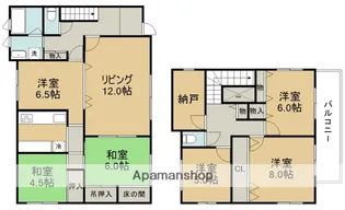 兵庫県川西市清和台東1丁目【一戸建】の間取り