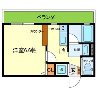 ONLYONE GLORY花屋敷【2階】の間取り