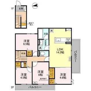 アドゥシール荘園【2階】の間取り
